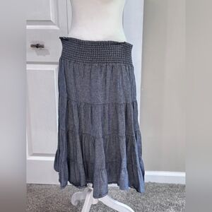 GrayBlue Tiered Women's Skirt